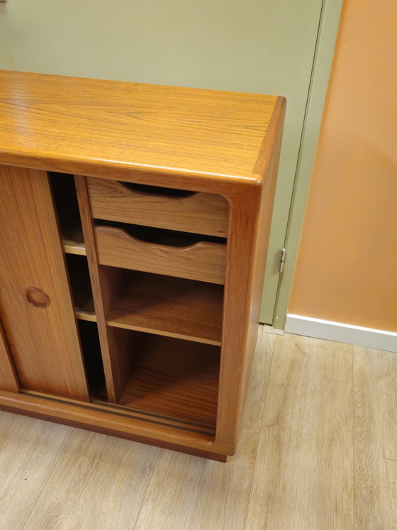 Image 1 of Vintage Silkeborg Deens Schuifdeur Dressoir Kast  Lowboard Kastje Schuifdeuren 