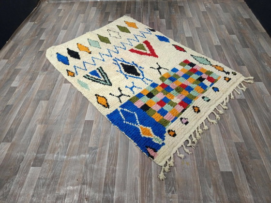Traditioneller handgefertigter Teppich 250cm x 150cm Marokkanisch – Teppiche & Läufer, Wool (photo 8 of 11)