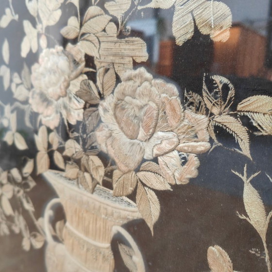 Image 1 of Paravent de cheminée ancien asiatique en bois, paravent décoratif