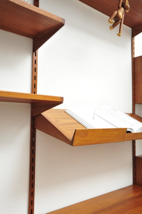 Danish Shelving System in Teak by Kai Kristiansen for Feldballes Møbelfabrik, 1960s, Shelving unit, Wood (photo 13 of 21)