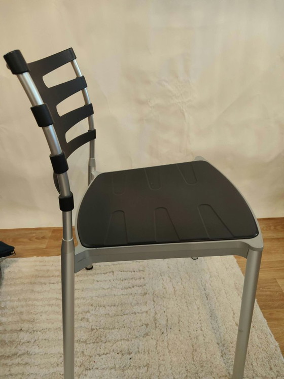 Sedia ICE KS 200 di Kasper Salto, Fritz Hansen – Sedie da pranzo, Plastica, Alluminio, Vintage (photo 4 of 5)