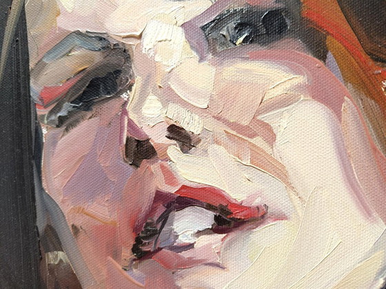 Image 1 of Jurij Frey - 'Modello' Olio su tela 73x54cm