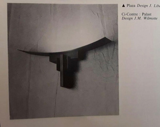 Image 1 of Par de apliques de pared JEAN MICHEL WILMOTTE, diseño de los años 80, PALAST Starck Memphis