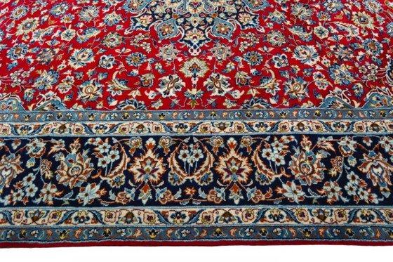 Image 1 of Tapis persan Isfahan noué à la main en liège - 414 x 300 cm