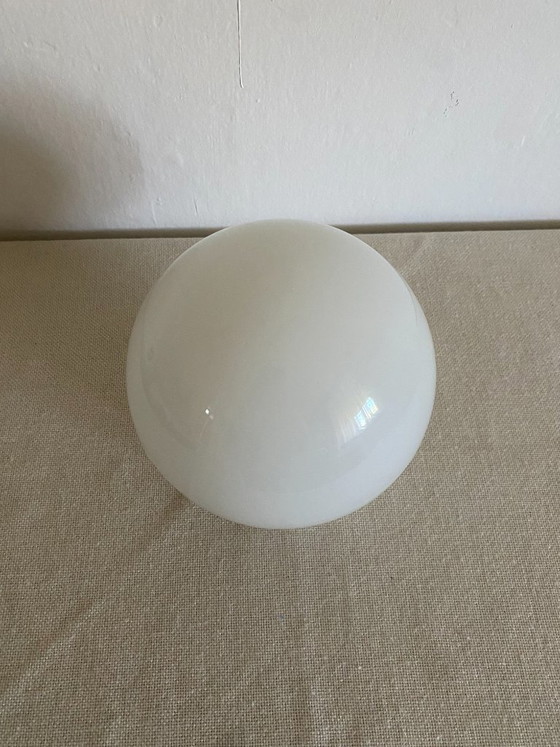 Lampada Vintage Space Age in Vetro Opale per Parete e Soffitto, Anni '70, Applique, Bianco (foto 6 di 7)