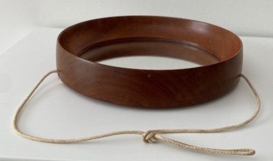 Denemarken Teakhouten Mid Century Spiegel – Wood, Glass (photo 4 of 7)