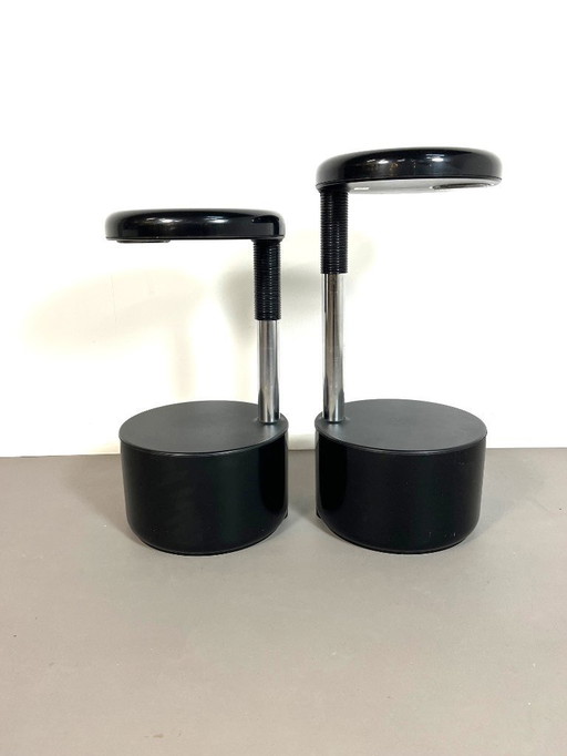 Barhocker im futuristischen Wellendesign von Roberto Lucci & Paolo Orlandini für Velca Italy, 1970er Jahre.