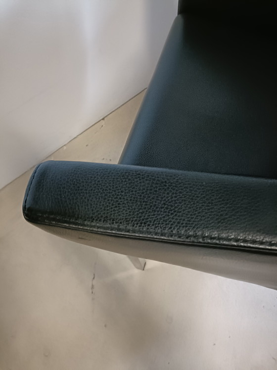 Image 1 of Black leather armchair