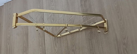 Image 1 of Fifties corner string coat rack