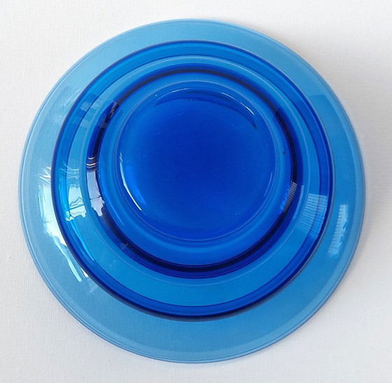 Image 1 of Blaue Glasvase „Freiheit“