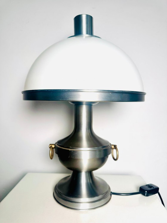 Image 1 of Lámpara de mesa metálica con forma de seta de Dijkstra Lampen, Países Bajos, década de 1960