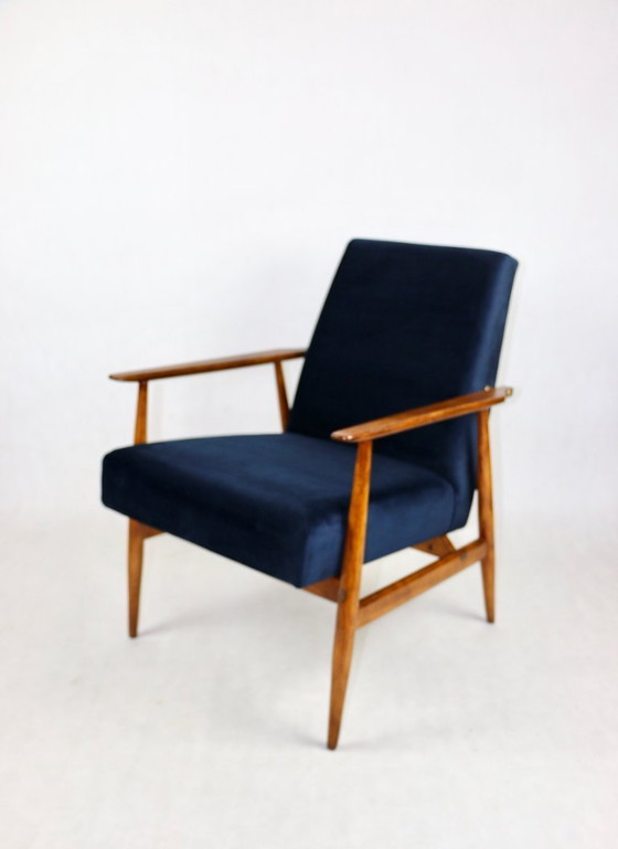 Image 1 of Vintage blauwe vos fauteuil, 1970