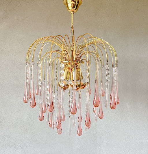 Vintage Roze Teardrop
