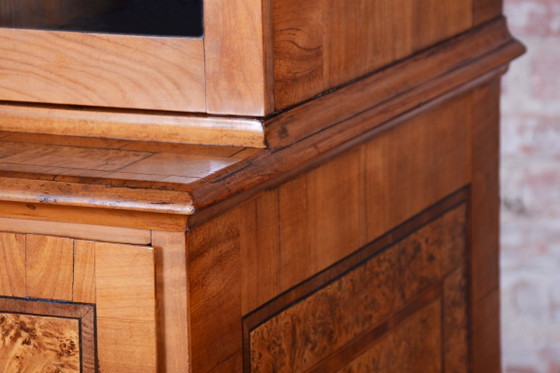 Restauriertes Empire-Sideboard, Kirschholz, wiederbelebter polnischer, tschechischer Stil, 1790er Jahre (photo 25 of 40)