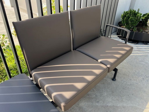 Vitra soft wait lederen bank