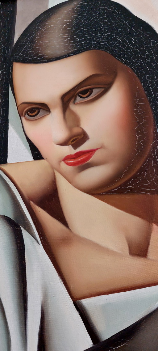 Painting Tamara de Lempicka 120 x 90 cm