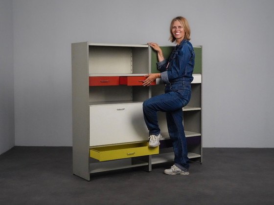 Gispen 5600 Schrank von A.R. Cordemeyer, Niederlande, 1950er Jahre – Wandschrank, Metal (photo 3 of 8)