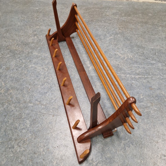 Image 1 of Appendiabiti danese vintage in teak degli anni '60