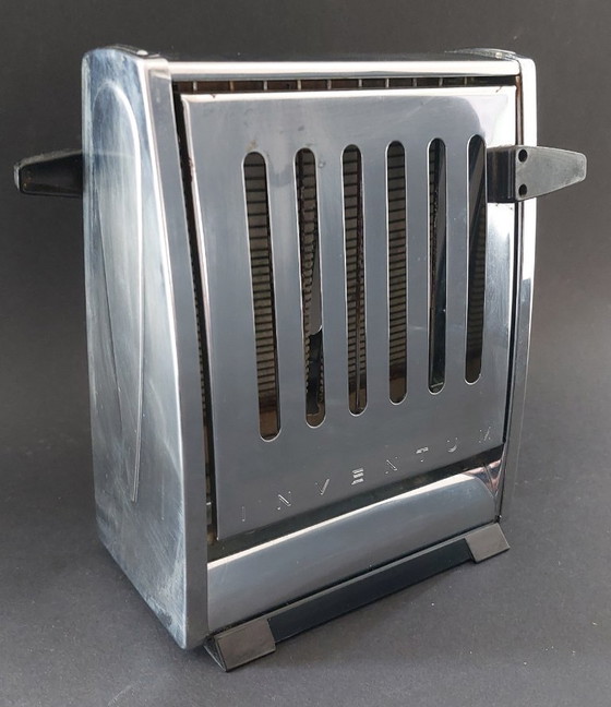 Image 1 of Two Inventum vintage chrome toasters