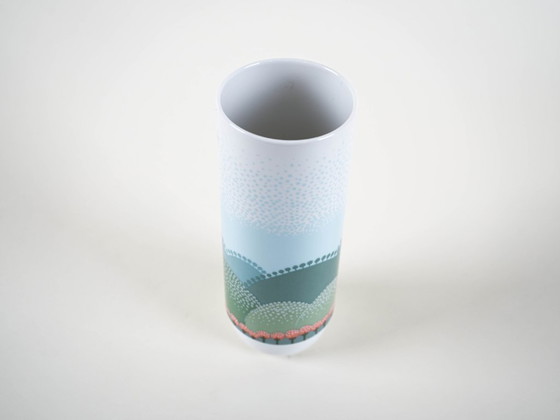 Image 1 of Porcelain vase, European design, 1970s, designers: A. Pozzi & I. Rabuzin, manufacturer: Rosenthal