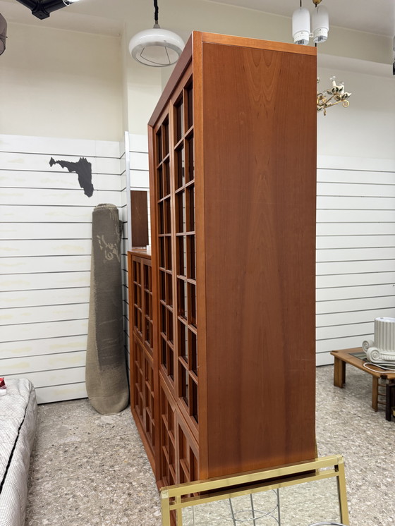 Image 1 of Coppia di Vetrine di Fabrizio Poldaretti per linea arredo mod. Caccia alla volpe