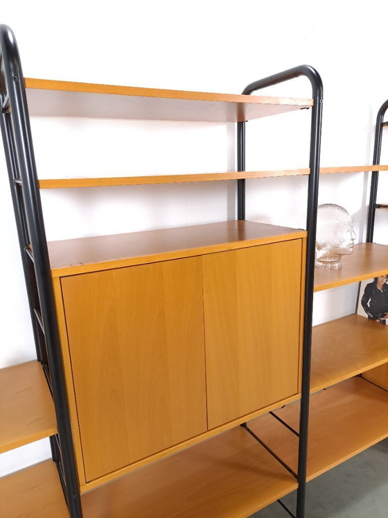 Image 1 of Ikea modular wall system Niklas with cabinets and shelves vintage