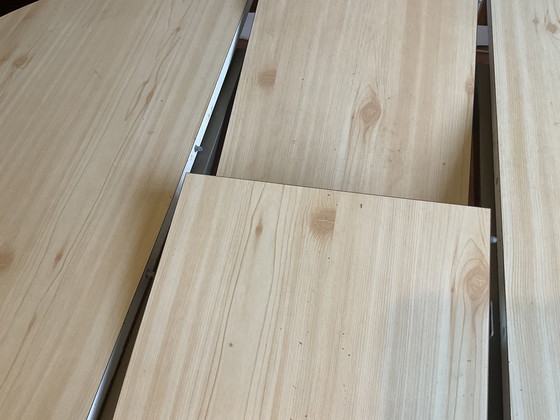 Image 1 of 70's Dining Table with Extendable Leaf