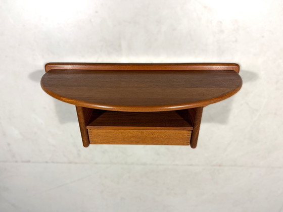 Image 1 of Console murale en teck Kai Kristiansen Vildbjerg Møbelfabrik Danemark années 1960