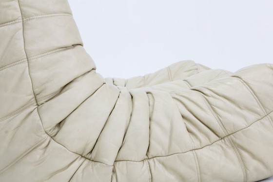 Image 1 of Vintage Togo ligne Roset leren 2 zits sofa  Michel Ducaroy
