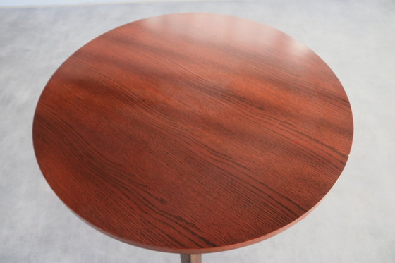 Image 1 of vintage round wooden table