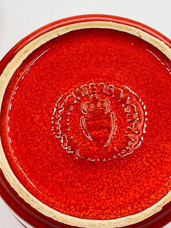 Image 1 of Vintage Waechtersbach mosterdpot met hartdecoratie