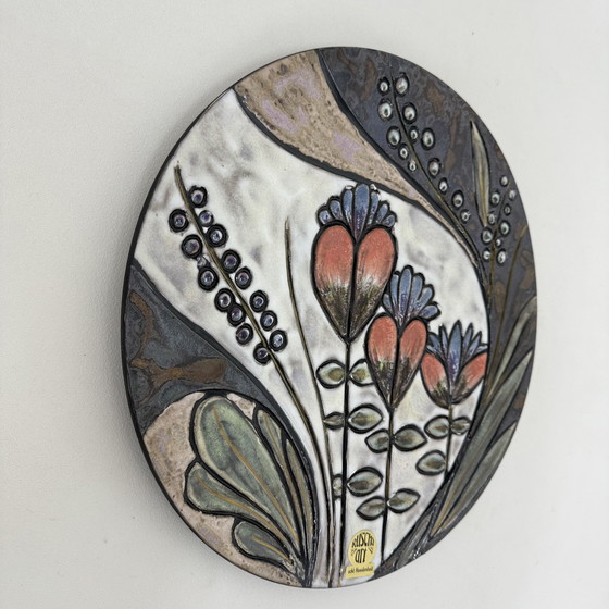 Image 1 of Rusha Handarbeit Ceramic Wall Plate, 1970s Germany