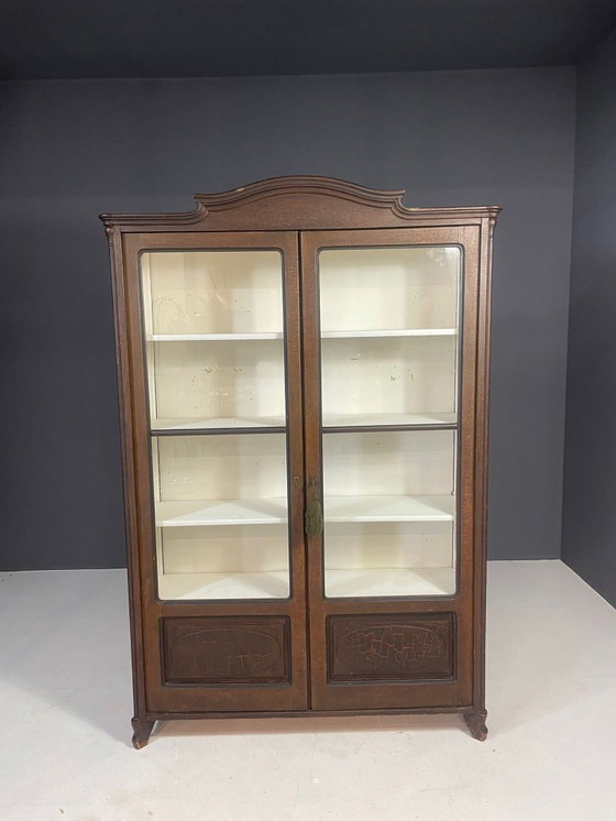 Image 1 of Historic Glass-Front Bookcase from Austria-Hungary, Late 19th–Early 20th C.
