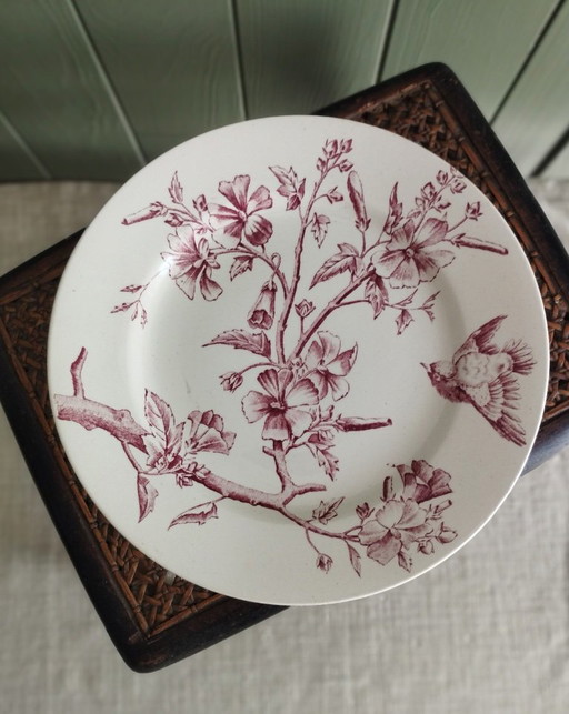 Longchamp "Small Bird" tiered ironstone plate – servies, Ceramic