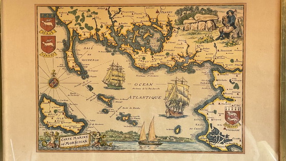 Image 1 of Vintage Atlantic OCEAN GOLD SCHEDA PIEGATA