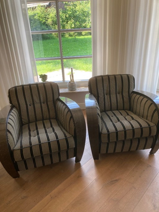 2x vintage design fauteuils.