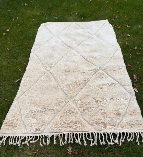 Magnifique tapis berbère en laine naturel 100/200cm – Wool (photo 4 of 5)