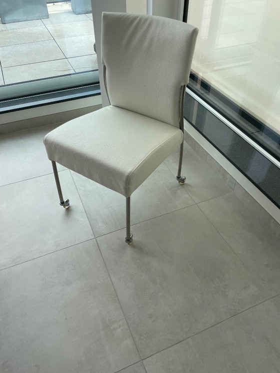 6 Joli Design Stoelen - Design Stoelen Op Wieltjes – Eetkamerstoelen, Leather, Metal (photo 5 of 5)