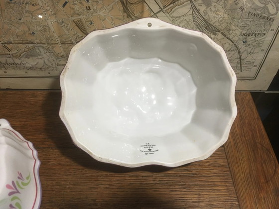 Decorative jelly mold "the blue cord" – Storage cabinet, Porcelain, Vintage (photo 10 of 13)
