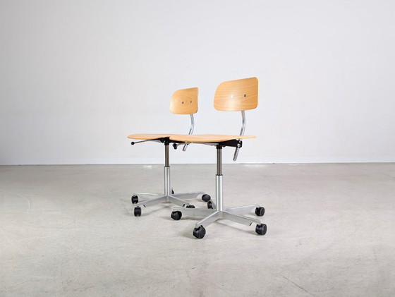 Image 1 of Set di 2 sedie da ufficio Fritz Hansen Jørgen Rasmussen KEVI Sedie di design