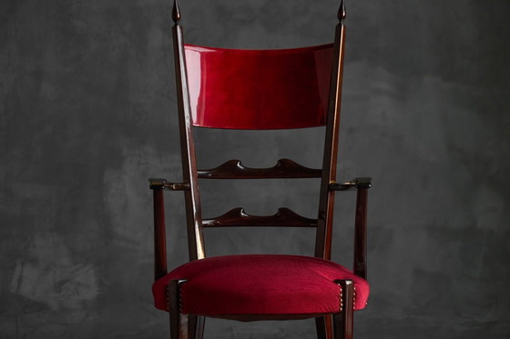 Image 1 of Sedie da pranzo con schienale alto di Aldo Tura, Italia, 1962