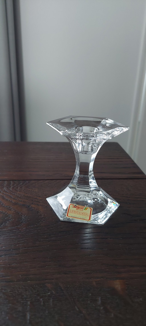 Bougeoir en cristal Joska design