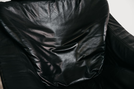 Image 1 of FAUTEUIL EN CUIR DE AKE FRIBYTTER POUR NELO MÖBEL SUÈDE, ANNÉES 1970