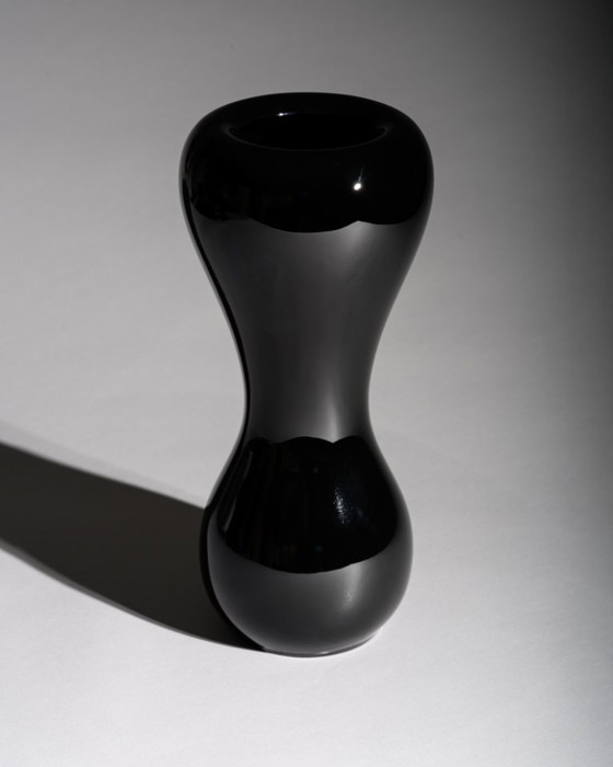 Image 1 of Rosenthal Studio-Line Baobab Vase & Bowl Emmanuel Babled Black Porcelain Germany