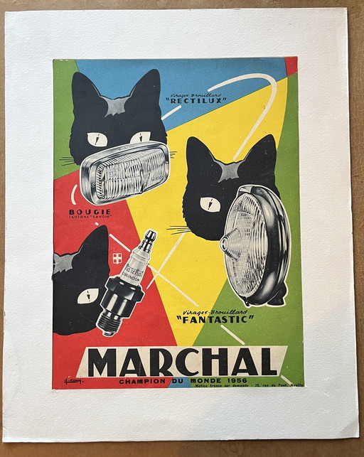 Vintage reclameposter MARCHAL