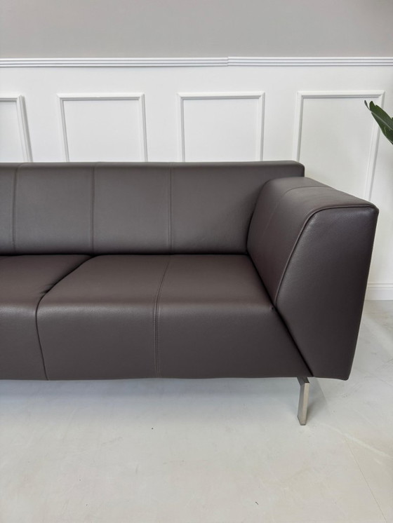 Image 1 of Rolf Benz Linea 318 Sofa Leather Brown Couch Bench 173cm
