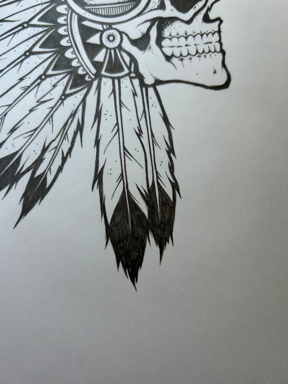 Bring Me The Horizon - Disegno Originale, Dipinti e disegni, Carta, Nero, Figuratief (foto 5 di 8)