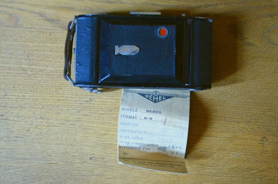 Appareil photo ancien, argentique à soufflet, marque Demaria-Lapierre, modèle Dehel format 6x9 obtu. 1 :4.5, (photo 7 of 10)