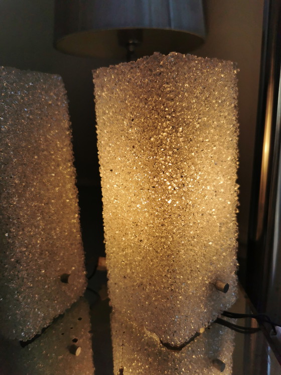 Image 1 of Par de apliques de pared de plexiglás de los años 60