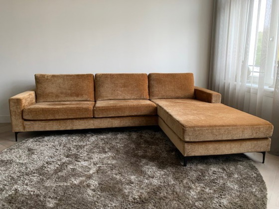 Luxury Hotel Chic Velour Velvet Sofa Set with Chaise Longue 290 Cm Wide – bankstyle, 3-5 seaters, Textile (photo 2 of 5)